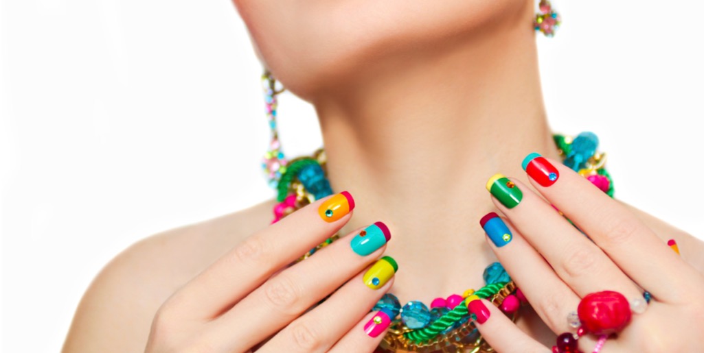Take your french manicure to the next level with these colorful designs