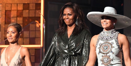 Michelle Obama bares abs at the gym, channeling Jennifer Lopez