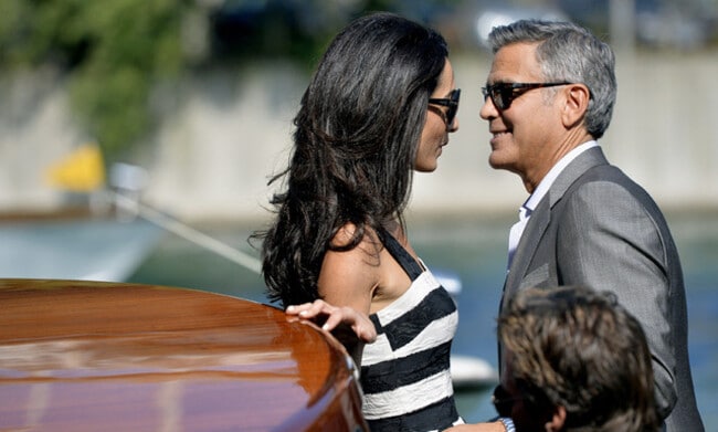 George Clooney and Amal Alamuddin's Venetian wedding weekend in pictures