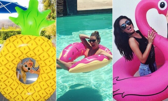 Celebrities and their new favorite summer accessory — the pool float
