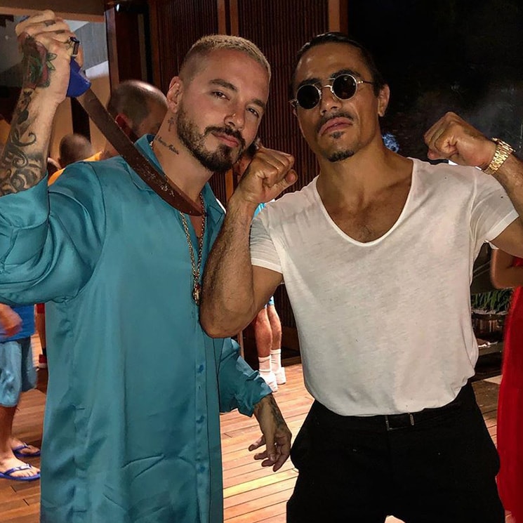 Salt Bae and J Balvin