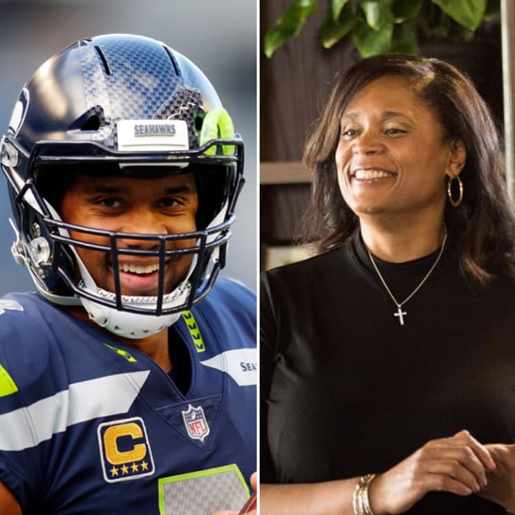 Russell Wilson and mom Tammy