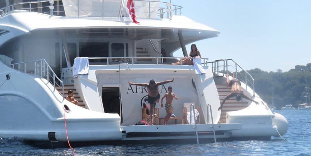 How much does Cristiano Ronaldo and Georgina Rodriguez's yacht