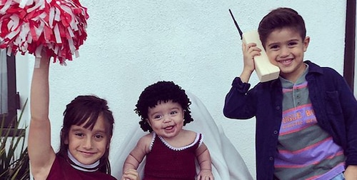 Can you guess who Mario Lopez's kids dressed up as for Halloween?