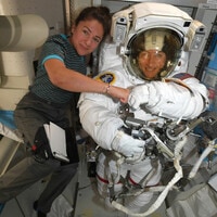 Watch the incredible footage of the first ever, all female spacewalk!