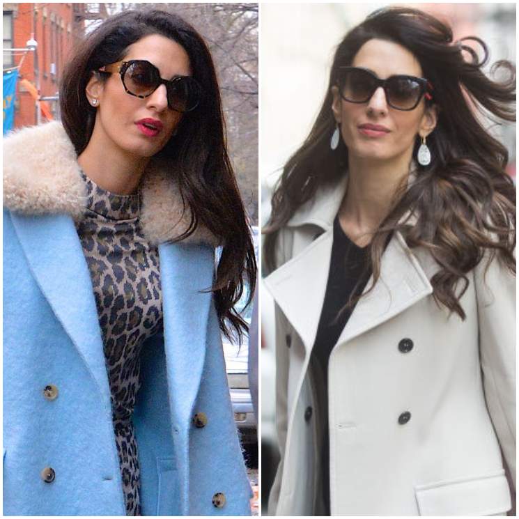 Amal Clooney con abrigo