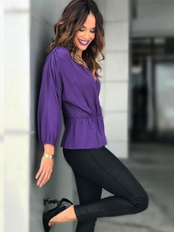 Karla Martinez acertó: ¡el violeta de moda! mira cómo - Foto 1