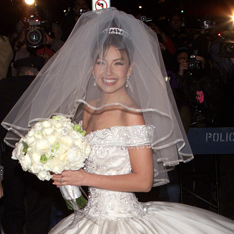 Thalía y su vestido de novia 