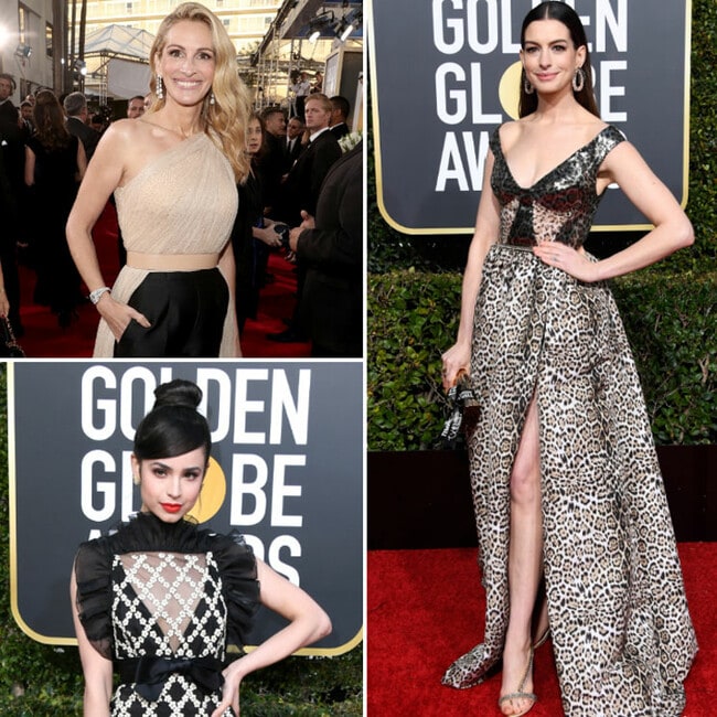 ¡Derroche de estilo y elegancia! Los looks de las famosas en la alfombra roja de los Golden Globes