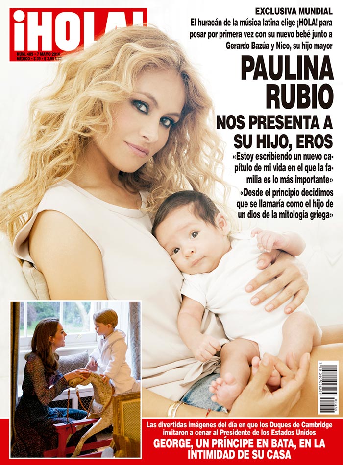 En ¡HOLA!, Paulina Rubio nos presenta en exclusiva a su hijo, Eros