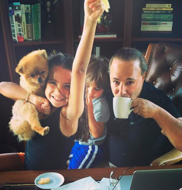 Tommy Mottola y sus hijos