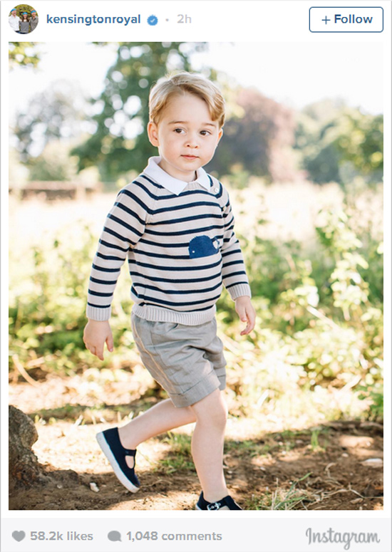 El príncipe George cumple tres años de edad convertido en todo un  'hombrecito'