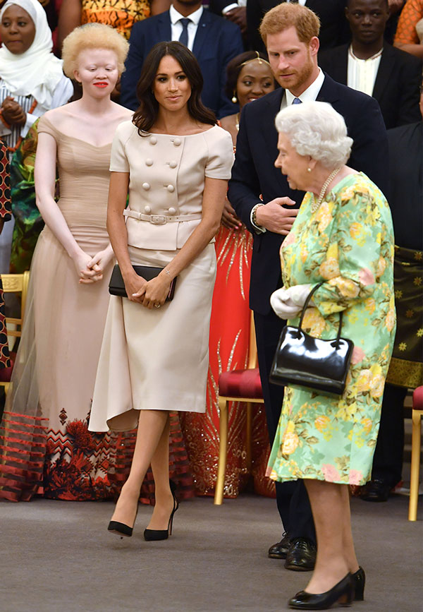 Duques de Sussex y la Reina Isabel