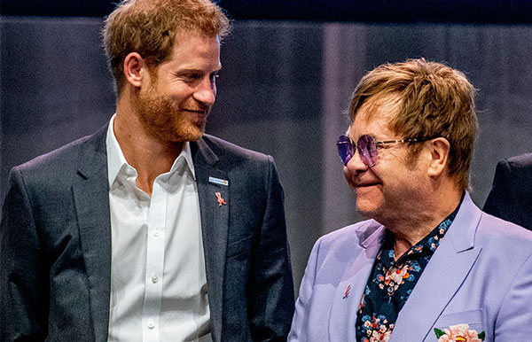 Príncipe Harry y Elton John