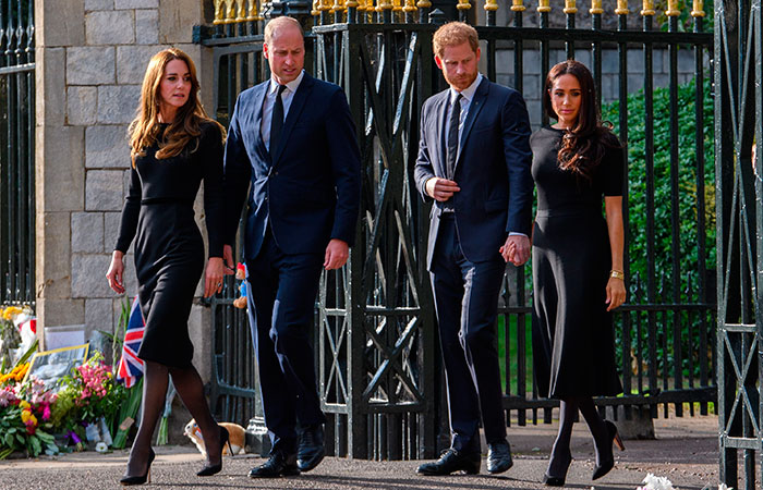 William y Kate con Harry y Meghan