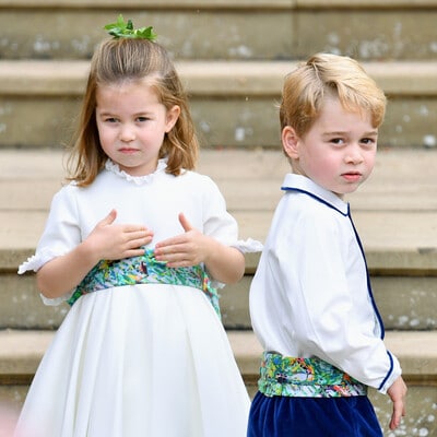 Prince George and Princess Charlotte art 
