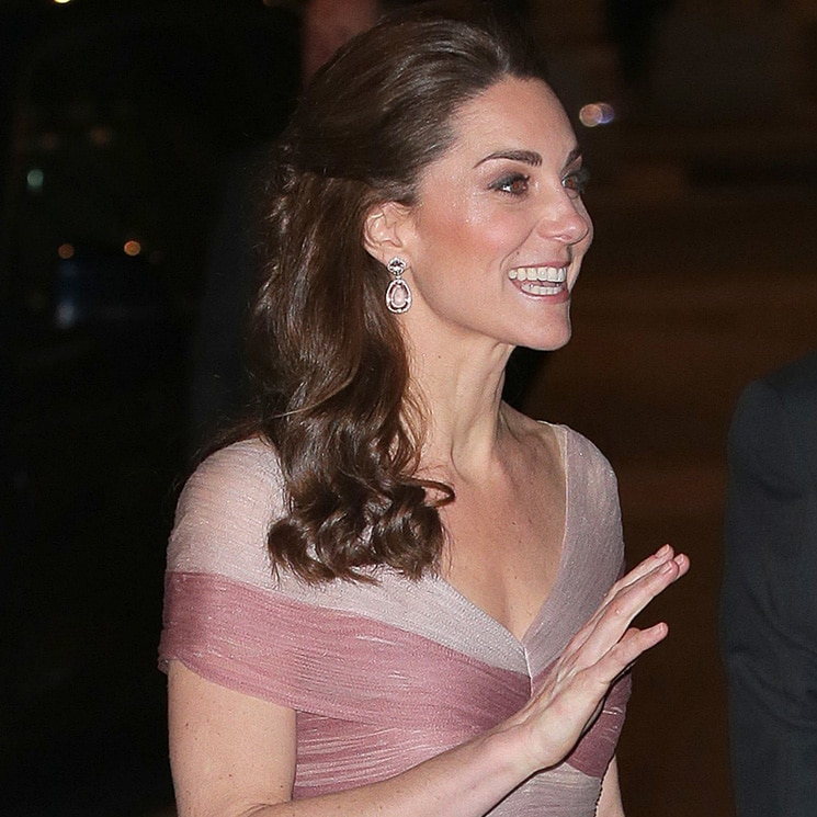 Duchess Kate glimmers in a blush-pink Gucci gown at 100 Women in