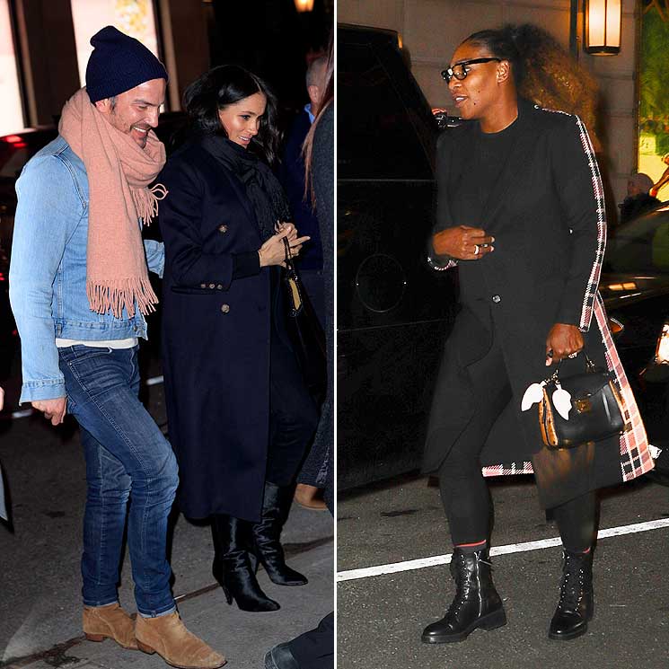 Meghan Markle glams up for dinner in NYC with Serena Williams and friends