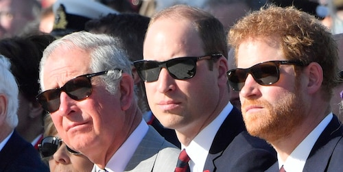 Boys' Night Out: Prince Charles will be joined by Princes Harry and William for special engagement