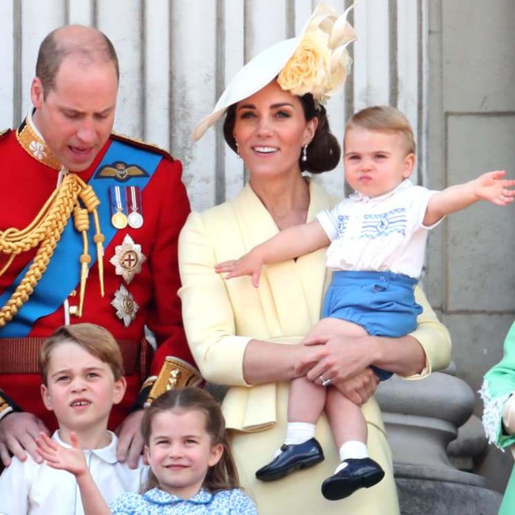 Party of five: Prince Louis makes his royal balcony debut at Trooping the Colour