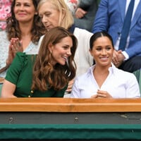 Meghan Markle cheers on BFF Serena Williams with Kate and Pippa Middleton at Wimbledon