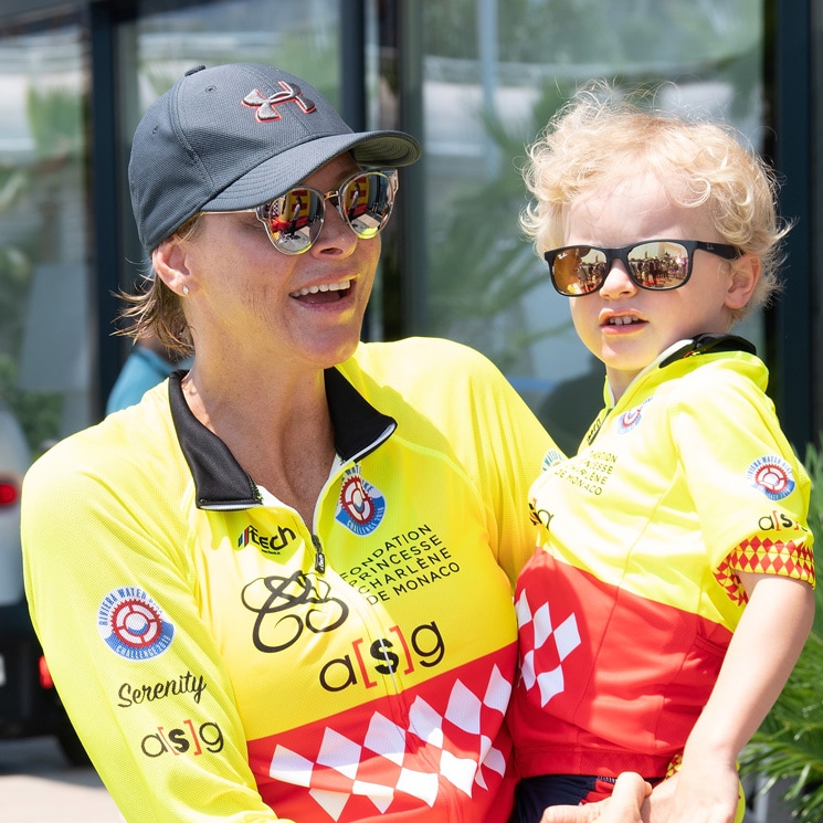 Princess Charlene and son Prince Jacques of Monaco