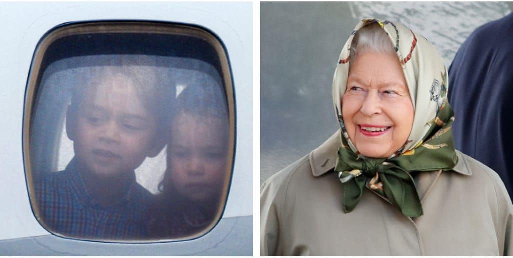 The Cambridges take economy flight to visit 'Gan Gan' Queen Elizabeth