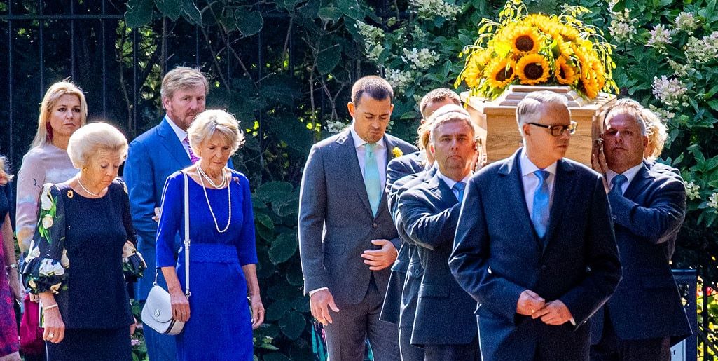 Queen Maxima and King Willem-Alexander attend Princess Christina's colorful funeral service