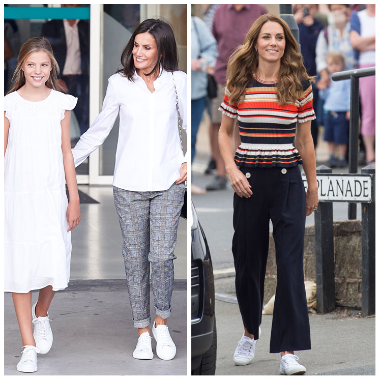 From Meghan Markle to Queen Letizia, check out the royals rocking the white sneaker trend
