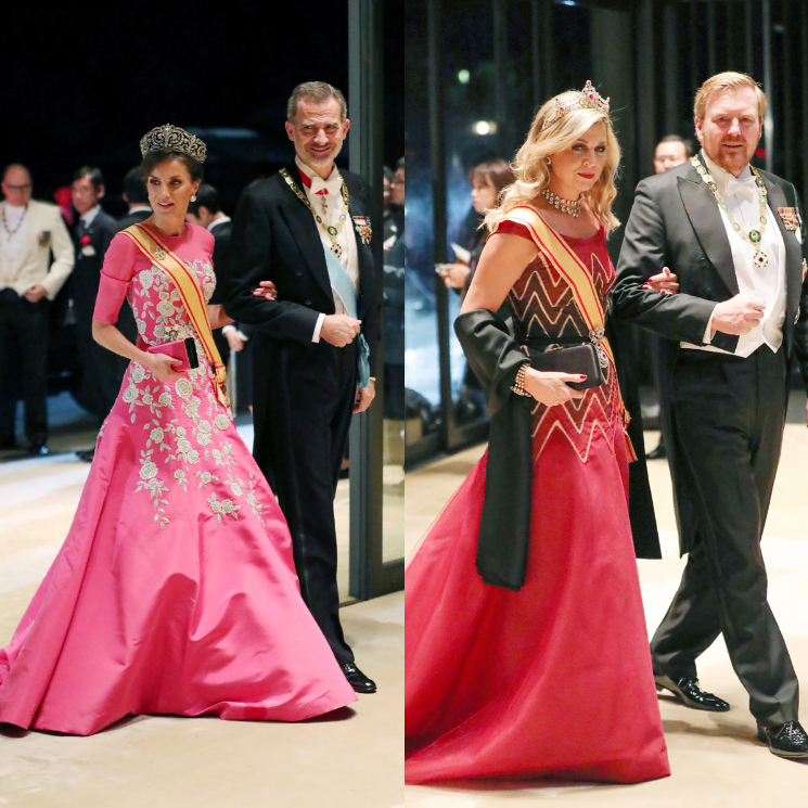 Royal ladies bring the fashion heat to the banquet held for Emperor Naruhito of Japan