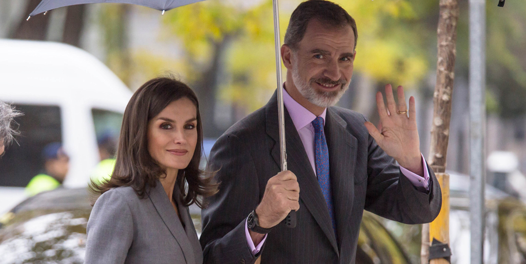 Queen Letizia and King Felipe share rare PDA moment in Madrid
