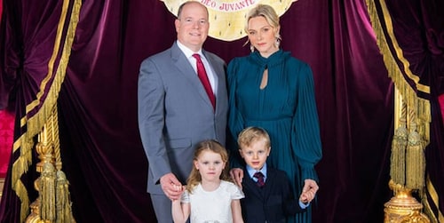 Monaco royals: the hidden meaning behind new portrait of Charlene, Albert and twins