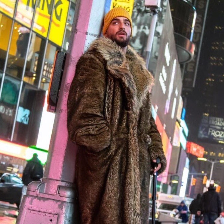 Maluma y sus divertidos looks con los que llegó a la New York Fashion Week