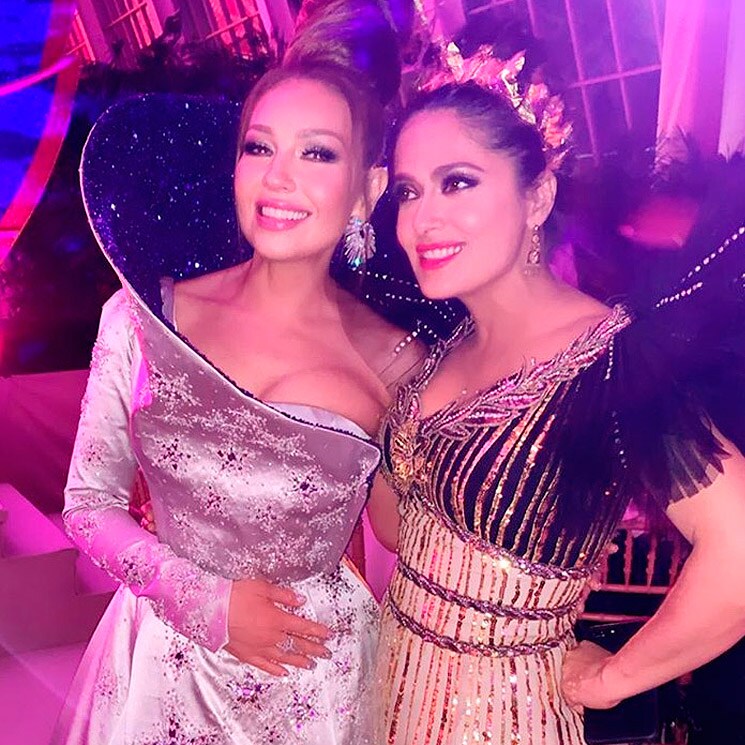 Thalía y Salma Hayek se divirtieron a lo grande en la Met Gala