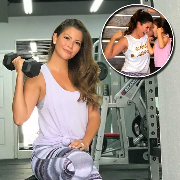 Giulietta, la hija de Ana Patricia Gámez, es la entrenadora más estricta en el gym