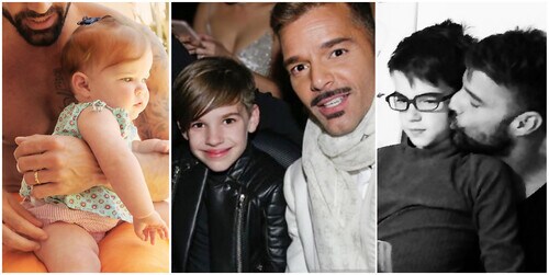 Ricky Martin es el papá más amoroso del mundo con sus tres hijos