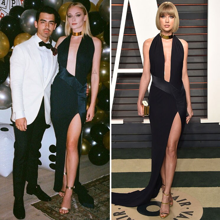 Taylor Swift, Sophie Turner y el vestido 'chica Bond' que las unió
