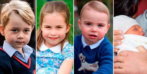Los encantadores nietos de la princesa Diana: George, Charlotte, Louis y Archie