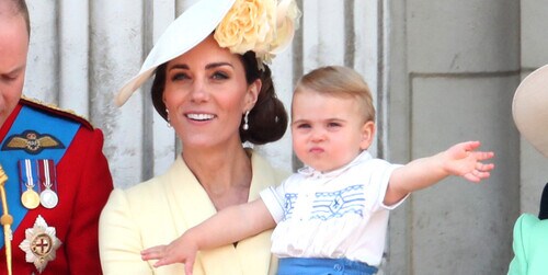 El príncipe Louis, hijo del príncipe William y Kate Middleton, debuta en el Trooping the Colour
