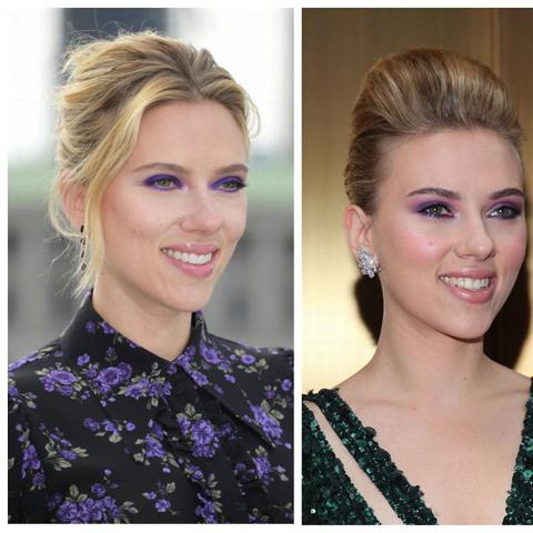 Looks de Scarlett Johansson con el cabello recogido