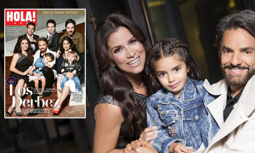 Eugenio Derbez and his family for HOLA! USA, exclusive interview