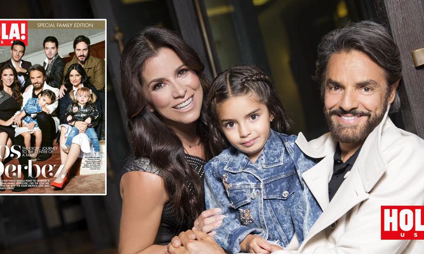 Eugenio Derbez and his family for HOLA! USA, exclusive interview