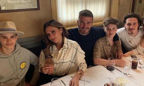 David Beckham and kids