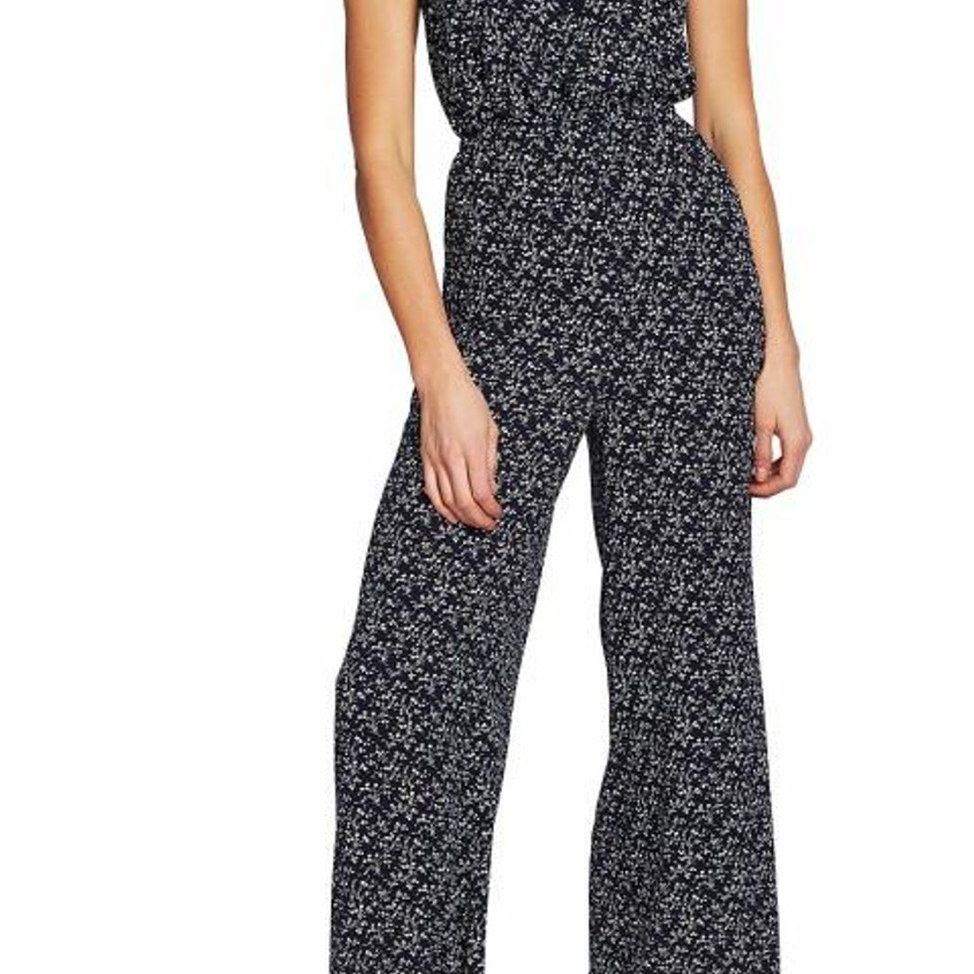 Printed Tie-Neck Jumpsuit de CeCe