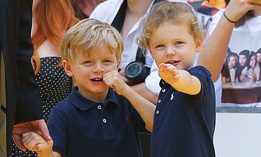 Princess Charlene marks twins Jacques and Gabriella's return to school with personal photo