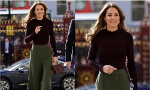 Kate Middleton luce el perfecto look de otoño