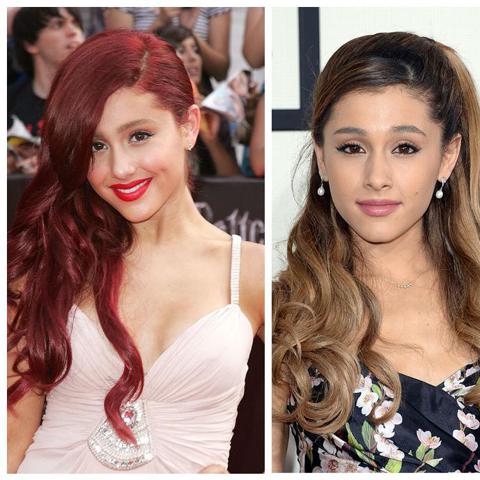 Ariana Grande beauty looks evolution