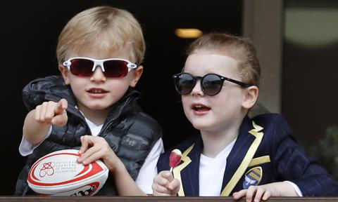 Princess Charlene shared her twins Jacques and Gabriella's school portraits on social media