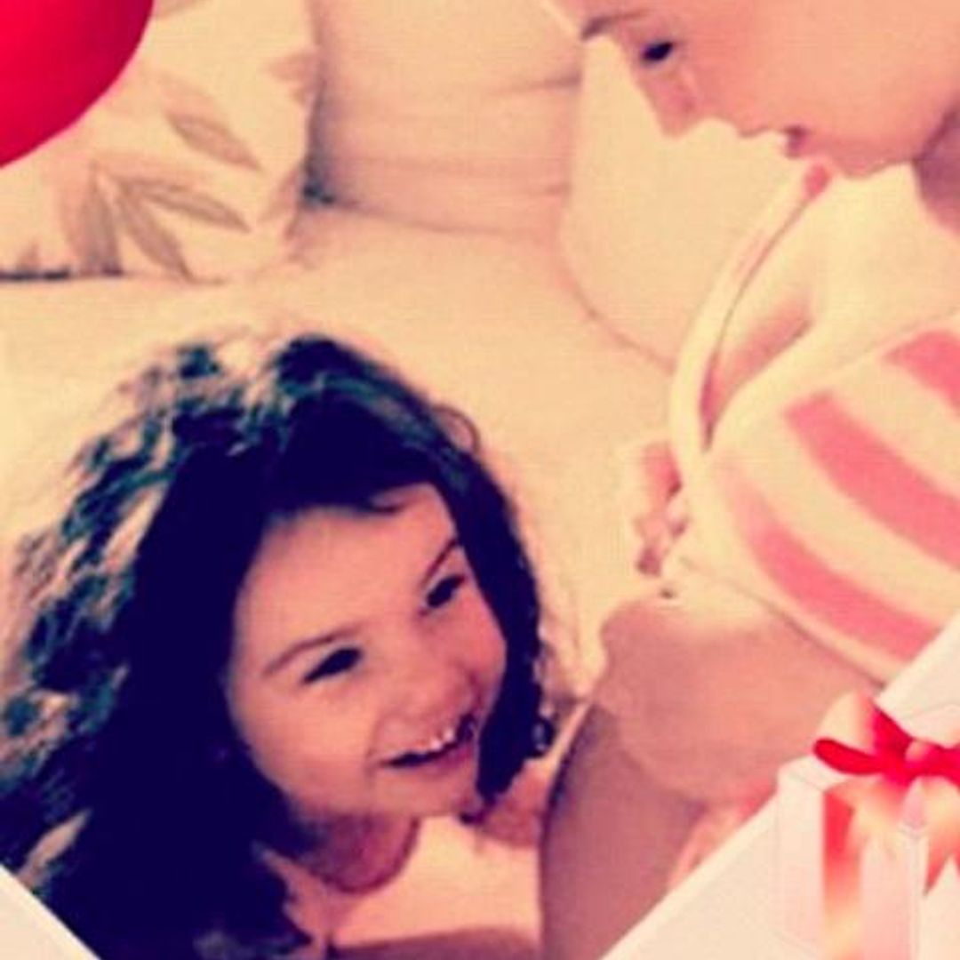 Sabrina Sakaë en su cumpleaños número cinco