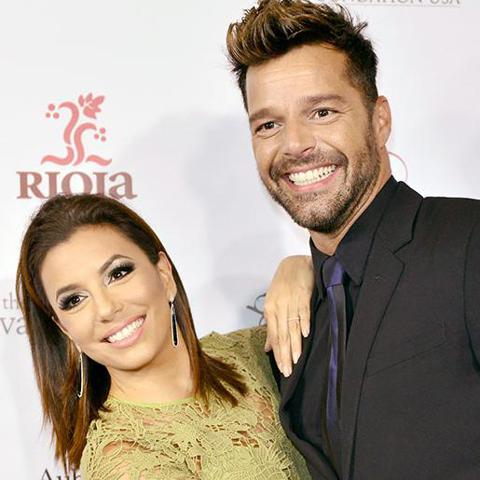 Ricky Martin y Eva Longoria complices y buenos amigos